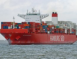 CAP SAN ARTEMISSIO - 333m [IMO:9633939] Containerschiff (Container ship) Aufnahme: 2017-04-10 Baujahr: 2014 | DWT: 124426t | Breite: 48m | Tiefgang: 14,0m | Ladekapazität: 9814 TEU...