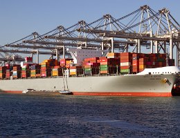 MADRID BRIDGE - 366m [IMO:9805453] Containerschiff (Container ship) Aufnahme: 2019-10-30 Baujahr: 2018 | DWT: 144735t | Breite: 51m | Tiefgang: 15,5m | Ladekapazität: 14000 TEU...