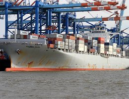MAERSK ELGIN - 270m (ex) [IMO:9635640] Containerschiff (Container ship) Neuer Name: AMOLIANI Aufnahme: 2015-10-05 Baujahr: 2013 | DWT: 80163t | Breite: 43m | Ladekapazität: 6700 TEU