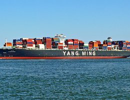 YM WHOLESOME - 368m [IMO:9704611] Containerschiff (Container ship) Aufnahme: 2017-09-04 Baujahr: 2015 | DWT: 145502t | Breite: 51m | Ladekapazität: 13800 TEU Baureihe:...