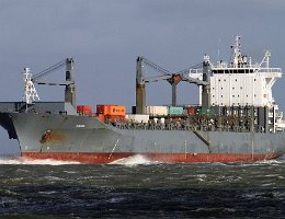 AROSIA - 210m (ex) [IMO:9327669] Containerschiff (Container ship) Neuer Name: LOG IN RESILIENTE Aufnahme: 2014-04-14 Baujahr: 2006 | DWT: 38600t | Breite: 32m | Tiefgang: 12,0 |...