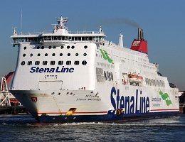 STENA BRITANNICA - 240m [IMO:9419175] Autofähre (Car ferry) Neuaufnahme: 2019-02-15 (2016-11-25) Baujahr: 2010 | DWT: 11600t | Breite: 32m | Tiefgang: 6,4m Maschinenleistung: 33600 KW...