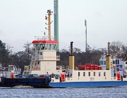 BERLIN - 40m [KEINE IMO-NR.] Kanalfähre in Brunsbüttel (Car ferry) Aufnahme: 2015-12-28 Breite: 12m