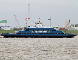 NORDENHAM - 54m [KEINE IMO-NR.] Inland-Fähre (Car ferry) Aufnahme: 2017-04-10 Breite: 14m