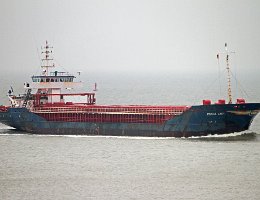 FRISIAN LADY - 104m (ex) [IMO:9246906] Frachtschiff (General Cargo) Neuer Name: FRIENDLAND Aufnahme: 2015-12-31 Baujahr: 2002 | DWT: 4684t | Breite: 15m | Tiefgang: 5,50m...