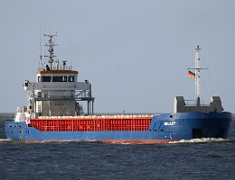 MILADY - 89m [IMO:9319430] Frachtschiff (General Cargo) Aufnahme: 2016-03-19 Baujahr: 2005 | DWT: 3817t | Breite: 12,50m | Tiefgang: 5,42m Maschinenleistung: 1520 KW |...