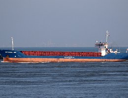 BRITANNICA HAV - 82m (+) [IMO:8506440] Frachtschiff (General Cargo) (verschrottet/scrapped) Aufnahme: 2016-02-17 Baujahr: 1985 | DWT: 2289t | Breite: 11m | Tiefgang: max. 3,54m...