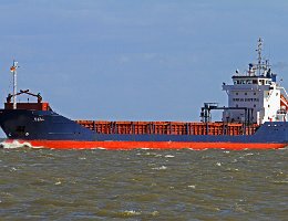 KAILI - 100m [IMO:9114737] Frachtschiff (General Cargo) Aufnahme: 2014-04-15 Baujahr: 1996 | DWT: 4512t | Breite: 13,63m | Tiefgang: 5,63m Maschinenleistung: 2400 KW |...