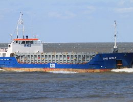 RMS GOOLE - 80m [IMO:9213600] Frachtschiff (General Cargo) Aufnahme: 2015-07-10 Baujahr: 2005 | DWT: 2620t | Breite: 12m | Tiefgang: 5,00m Maschinenleistung: 1300 KW |...