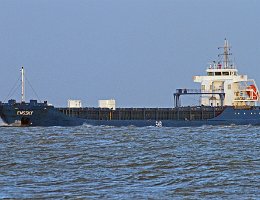EMSSKY - 115m (ex) [IMO:9393785] Frachtschiff (General Cargo) Neuer Name: SKARPOE Aufnahme: 2015-03-30 Baujahr: 2011 | DWT: 6382t | Breite: 16m | Tiefgang: 5,55m...