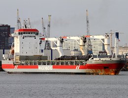 AFRICABORG - 143m (ex) [IMO:9365661] Frachtschiff (General Cargo) Neuer Name: ESL AUSTRALIA Aufnahme: 2015-07-04 Baujahr: 2007 | DWT: 17356t | Breite: 21,53m | Tiefgang: max. 9,69m...