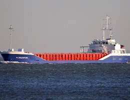ALDEBARAN - 88m [IMO:9238387] Frachtschiff (General Cargo) Aufnahme: 2019-12-30 Baujahr: 2001 | DWT: 3155t | Breite: 12,50m | Tiefgang: 4,64m Maschinenleistung: 1000 KW |...