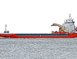LADY CHRISTINA - 109m [IMO:9201815] Frachtschiff (General Cargo) Aufnahme: 2015-03-29 Baujahr: 2000 | DWT: 5375t | Breite: 15,88m | Tiefgang: max. 5,90m Maschinenleistung: 2880 KW |...