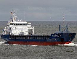 JOHN-PAUL K - 90m [IMO:9198642] Frachtschiff (General Cargo) Aufnahme: 2018-07-04 Baujahr: 2002 | DWT: 4247t | Breite: 15m | Tiefgang: 5,94m Maschinenleistung: 2400 KW |...