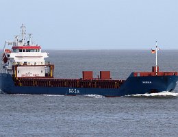 NARWA - 114m [IMO:9454814] Frachtschiff (General Cargo) Aufnahme: 2020-08-22 Baujahr: 2009 | DWT: 6050t | Breite: 14,40m | Tiefgang: 6,04m Maschinenleistung: 2971 KW |...