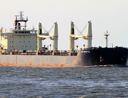 E.R.BRISTOL - 188m [IMO:9507790] Massengutfrachter (Bulk Carrier) Aufnahme: 2015-07-16 Baujahr: 2010 | DWT: 56000t | Breite: 32,29m | Tiefgang: 12,85m Maschinenleistung: 9604 KW