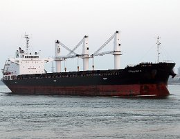 CALLISTO - 157m [IMO:9427392] Massengutfrachter (Bulk Carrier) Aufnahme: 2018-02-23 Baujahr: 2010 | DWT: 25981t | Breite: 27m