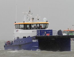 SEAZIP 2 - 26m [IMO:9654842] Crew Boat Aufnahme: 2015-03-30 Baujahr: 2012 | DWT: 30t | Breite: 10,4m | Tiefgang: 2,2m