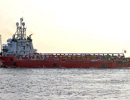 ATLANTIC EAGLE - 81m [IMO:7414262] Versorgungsschiff (Offshore Supply Ship) Aufnahme: 2013-12-30 Neuer Name: SEA MEADOW 06 Baujahr: 1976 | DWT: 3297t | Breite: 18,1m | Tiefgang:...