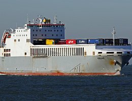 ADELINE - 152m [IMO:9539092] Ro-Ro Schiff (Ro-Ro cargo) Aufnahme: 2016-11-25 Baujahr: 2012 | DWT: 6600t | Breite: 24m | Tiefgang: 5,63m Maschinenleistung: 7000 KW |...
