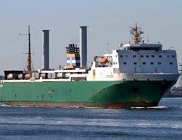 ESTRADEN - 163m [IMO:9181077] Ro-Ro Schiff (Ro-Ro cargo) Neuaufnahme: 2020-05-30 (2014-08-05) Baujahr: 1999 | DWT: 9741t | Breite: 26m | Tiefgang: 6,6m laufende Spurmeter:...