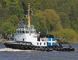 WILHELMINE - 24m [IMO:8007133] Hafenschlepper (Tug) Aufnahme: 2016-05-05 Baujahr: 1980 | Bollard pull: 30t | Breite: 9m | Tiefgang: 4,40m Maschinenleistung: 1280 KW |...