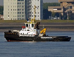 MULTRATUG 27 - 29m [IMO:9667875] Hafenschlepper (Tug) Aufnahme: 2017-05-10 Baujahr: 2013 | Bollard pull: 63t | Breite: 10,43m | Tiefgang: 4,80m Maschinenleistung: 3730 KW |...