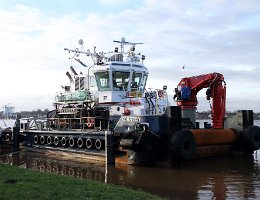 TORSTEN - 31m [IMO:9623142] Schlepper (Tug) Aufnahme: 2015-12-28 Baujahr: 2012 | Bollard pull: 50t | Breite: 12m | Tiefgang: 3,00m Maschinenleistung: 2850 KW |...