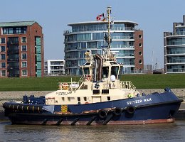 SVITZER RAN - 24m [IMO:9760847] Hafenschlepper (Tug) Neuaufnahme: 2019-04-16 (2016-12-30) Baujahr: 2016 | Bollard pull: 70t | Breite: 12,63m | Tiefgang: 5,90m Maschinenleistung:...