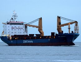 BBC GEORGIA - 139m [IMO:9357224] Schwerlastschiff (Heavy Load Vessel) Aufnahme: 2017-12-27 Baujahr: 2008 | DWT: 12796t | Breite: 21m | Tiefgang: 8,00m Maschinenleistung: 5400 KW |...