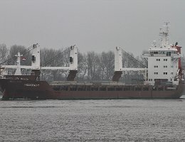 FAGELGRACHT - 137m [IMO:9428425] Schwerlastschiff (Heavy Load Vessel) Aufnahme: 2017-12-01 Baujahr: 2011 | DWT: 12500t | Breite: 19m | Tiefgang: 8,50m