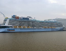[Schiffe Spezial] ODYSSEY OF THE SEAS (8) Die Odyssey of the Seas am 2021-01-01 in Papenburg an der Meyer Werft