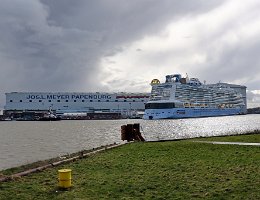 [Schiffe Spezial] SPECTRUM OF THE SEAS (5) Die Spectrum of the Seas am 17.03.2019 in Papenburg an der Meyer Werft