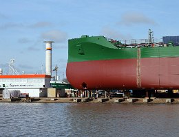 im_bau_0007 Auf der Ferus Smit Werft in Leer entsteht der nächste THUN Tanker (24.04.2021)